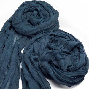 Navy Blue Cheese Clothes Table Runner (40) 10 FT×35"